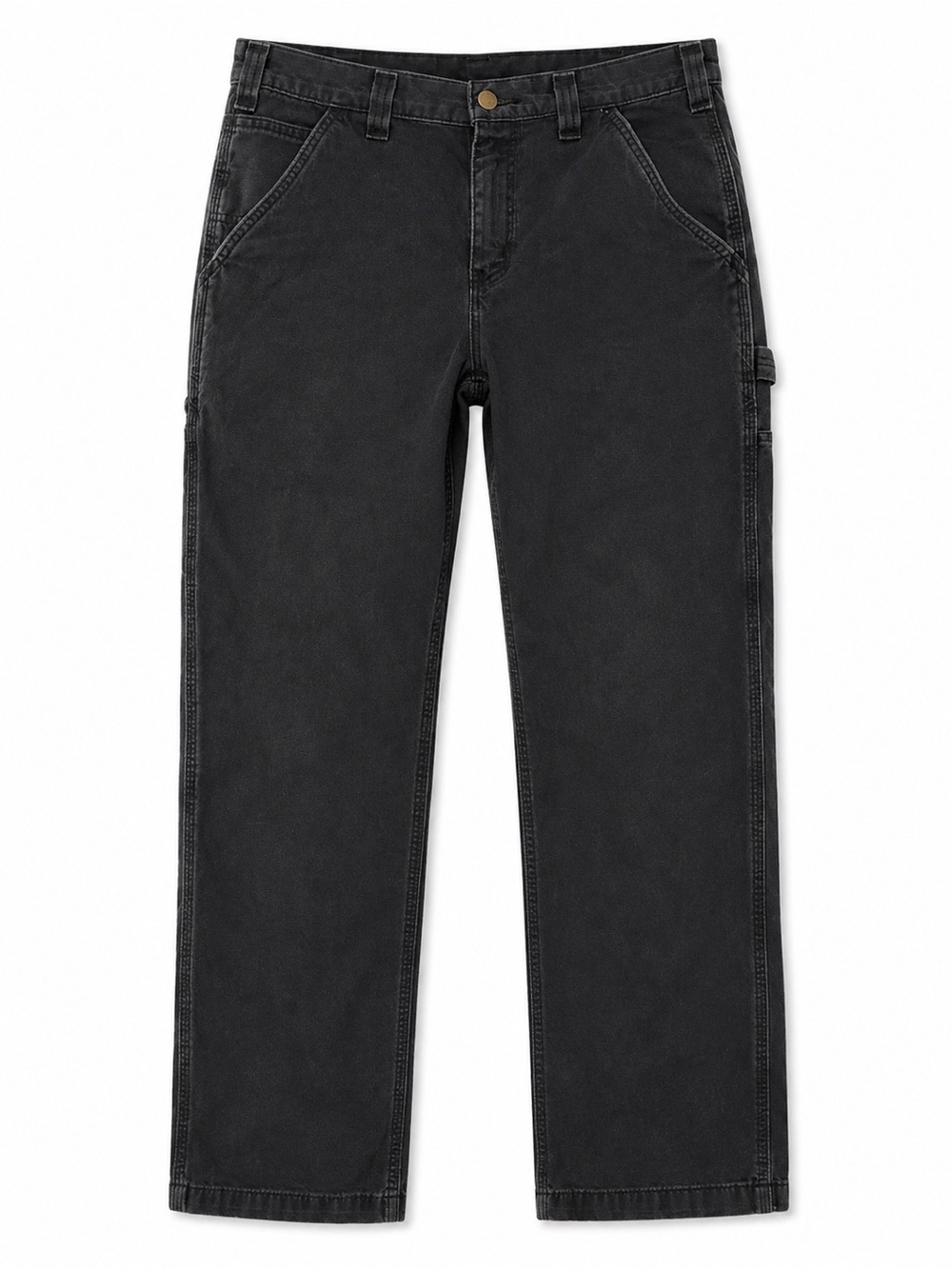 Carhartt Black Workwear Pants with Brand Tag